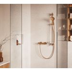 Casa si Gradina - Sanitare - Lavoar baie si accesorii - Baterii sanitare - Baterie dus Grohe 34765DL0, Grohtherm 800, aparenta, termostat, mat, cupru - Infinity.ro