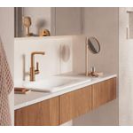 Casa si Gradina - Sanitare - Lavoar baie si accesorii - Baterii sanitare - Baterie lavoar Grohe 23296DL1, Lineare, L, 252 mm, ventil, mat, cupru - Infinity.ro