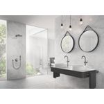 Casa si Gradina - Sanitare - Lavoar baie si accesorii - Baterii sanitare - Baterie lavoar Grohe 32647AL3, Atrio, 3/8'', marimea XL, pivotanta, ventil push to open, mat, grafit - Infinity.ro