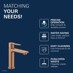Casa si Gradina - Sanitare - Lavoar baie si accesorii - Baterii sanitare - Baterie lavoar Grohe 23106DL1, 28 mm, 5 l/min, 0.6 bar, 35 mm, 180 mm, 128 mm, 360 mm, 1 orificii instalare, Cupru - Infinity.ro
