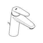 Casa si Gradina - Sanitare - Lavoar baie si accesorii - Baterii sanitare - Baterie lavoar Grohe 23448002, 35 mm, 1 bar, 184 mm, 142 mm, 505 mm, 1 orificii instalare, 3/8 dimensiune racord, Crom - Infinity.ro