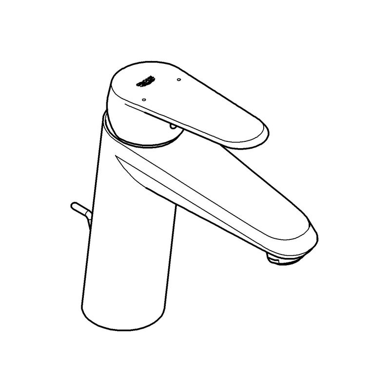 Casa si Gradina - Sanitare - Lavoar baie si accesorii - Baterii sanitare - Baterie lavoar Grohe 23448002, 35 mm, 1 bar, 184 mm, 142 mm, 505 mm, 1 orificii instalare, 3/8 dimensiune racord, Crom - Infinity.ro