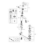 Casa si Gradina - Sanitare - Lavoar baie si accesorii - Baterii sanitare - Baterie lavoar Grohe 23448002, 35 mm, 1 bar, 184 mm, 142 mm, 505 mm, 1 orificii instalare, 3/8 dimensiune racord, Crom - Infinity.ro