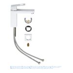Casa si Gradina - Sanitare - Lavoar baie si accesorii - Baterii sanitare - Baterie lavoar Grohe 23446000, 1 bar, 35 mm, 172 mm, 133 mm, 375 mm, 1 orificii instalare, 3/8 dimensiune racord, Crom - Infinity.ro
