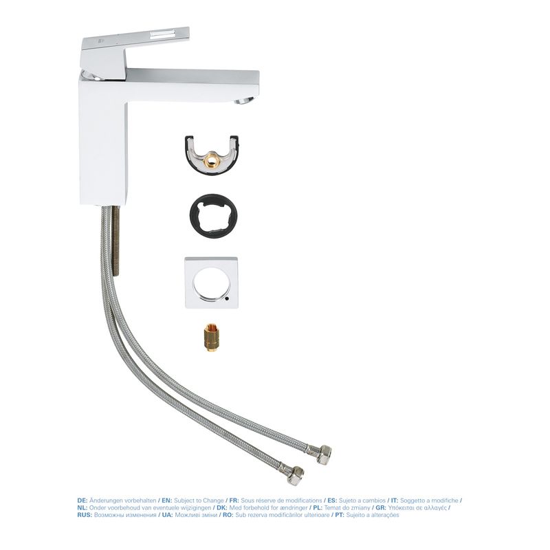 Casa si Gradina - Sanitare - Lavoar baie si accesorii - Baterii sanitare - Baterie lavoar Grohe 23446000, 1 bar, 35 mm, 172 mm, 133 mm, 375 mm, 1 orificii instalare, 3/8 dimensiune racord, Crom - Infinity.ro