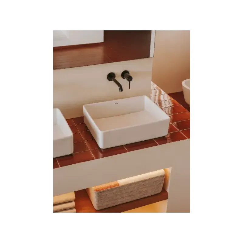 Casa si Gradina - Sanitare - Lavoar baie si accesorii - Baterii sanitare - Baterie lavoar Roca A5A359EVA0, 5 l/min, 0.5 bar, 35 mm, 60 mm, 175 mm, 2 orificii instalare, monocomanda, Auriu - Infinity.ro