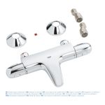 Casa si Gradina - Sanitare - Lavoar baie si accesorii - Baterii sanitare - Baterie cada Grohe 34816003, 1 bar, 317 mm, 173 mm, 101 mm, 2 orificii instalare, 1/2 dimensiune racord, Crom - Infinity.ro