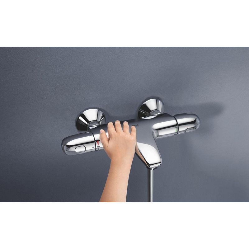 Casa si Gradina - Sanitare - Lavoar baie si accesorii - Baterii sanitare - Baterie cada Grohe 34816003, 1 bar, 317 mm, 173 mm, 101 mm, 2 orificii instalare, 1/2 dimensiune racord, Crom - Infinity.ro