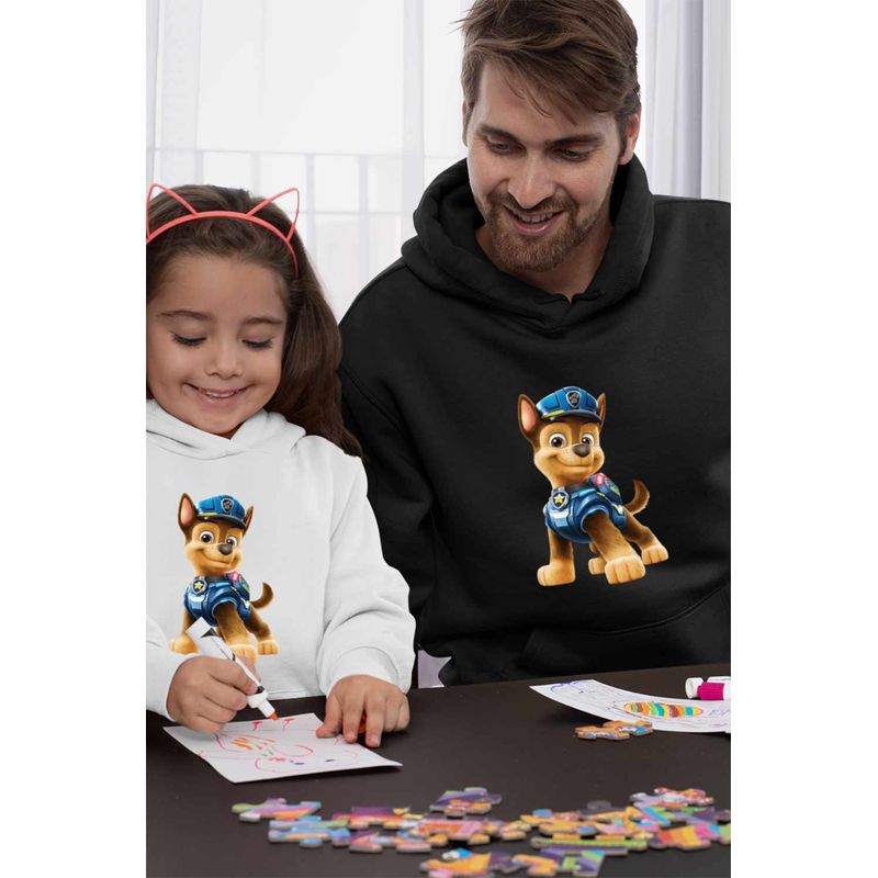 Fashion, accesorii si bijuterii - Barbati - Imbracaminte - Hanorace barbati - Hanorac Barbati Paw Patrol Chase Patrula Catelusilor Politist, negru, marime M - Infinity.ro