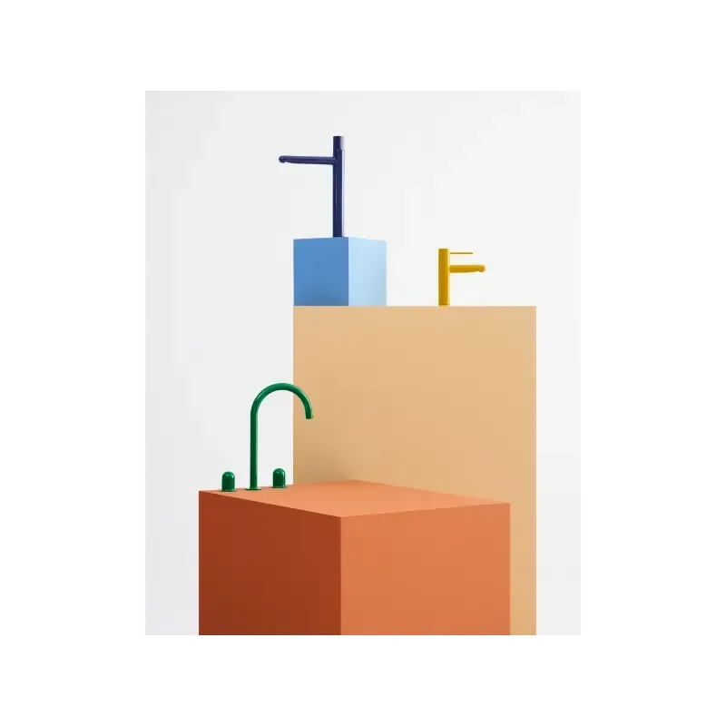 Casa si Gradina - Sanitare - Lavoar baie si accesorii - Baterii sanitare - Baterie lavoar Roca A5A3C3FP00, 28 mm, 5 l/min, 0.5 bar, 35 mm, 308 mm, 171 mm, 390 mm, 1 orificii instalare, Albastru - Infinity.ro