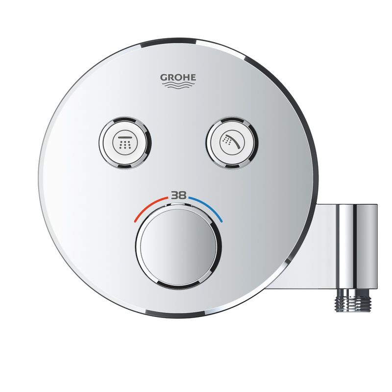 Casa si Gradina - Sanitare - Lavoar baie si accesorii - Baterii sanitare - Unitate control Grohe 29120000, 1.2 bar, 158 mm, 181 mm, 14 mm, 2 iesiri, 1 functii palarie dus, Crom - Infinity.ro
