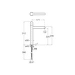 Casa si Gradina - Sanitare - Lavoar baie si accesorii - Baterii sanitare - Baterie lavoar Roca A5A3X3FC00, 28 mm, 5 l/min, 0.5 bar, 35 mm, 312 mm, 171 mm, 390 mm, 1 orificii instalare, Crom - Infinity.ro