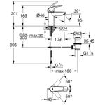 Casa si Gradina - Sanitare - Lavoar baie si accesorii - Baterii sanitare - Baterie lavoar Grohe 23456003, 28 mm, 5 l/min, 0.8 bar, 35 mm, 169 mm, 109 mm, 395 mm, 1 orificii instalare, Crom - Infinity.ro
