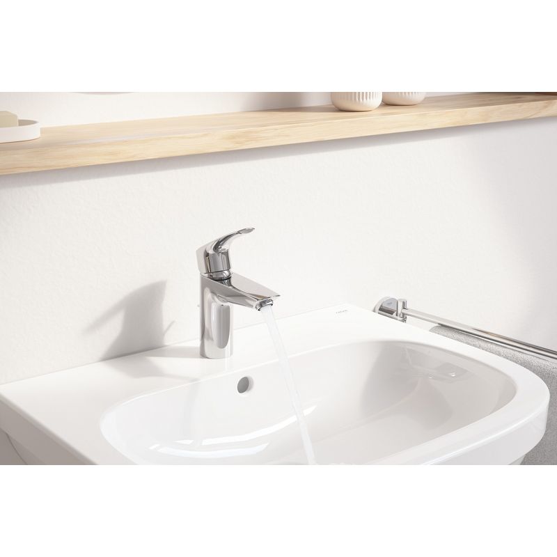 Casa si Gradina - Sanitare - Lavoar baie si accesorii - Baterii sanitare - Baterie lavoar Grohe 23456003, 28 mm, 5 l/min, 0.8 bar, 35 mm, 169 mm, 109 mm, 395 mm, 1 orificii instalare, Crom - Infinity.ro