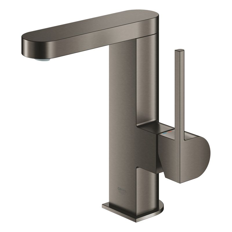 Casa si Gradina - Sanitare - Lavoar baie si accesorii - Baterii sanitare - Baterie lavoar Grohe 23871AL3, Plus, M, 190 mm, pivotanta, ventil, mat, grafit - Infinity.ro