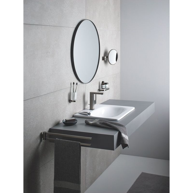 Casa si Gradina - Sanitare - Lavoar baie si accesorii - Baterii sanitare - Baterie lavoar Grohe 23871AL3, Plus, M, 190 mm, pivotanta, ventil, mat, grafit - Infinity.ro