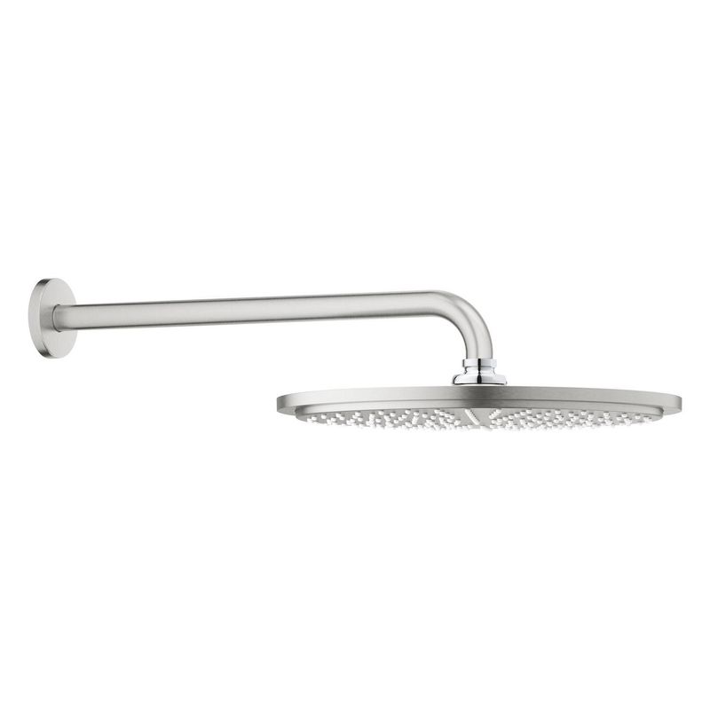 Casa si Gradina - Sanitare - Cazi si cabine de dus - Coloane si seturi de dus - Dus fix Grohe 26066DC0, Rainshower 310, pe perete, 310 mm, 1 functie, mat, otel satinat - Infinity.ro