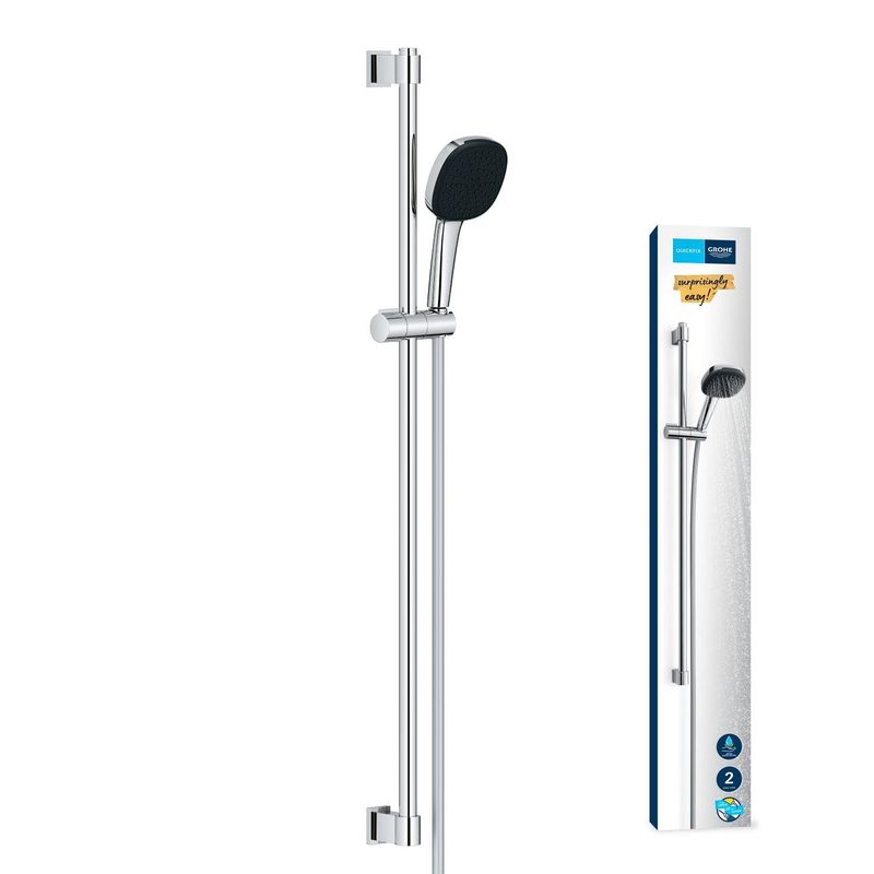 Casa si Gradina - Sanitare - Cazi si cabine de dus - Coloane si seturi de dus - Coloana dus Grohe 26930001, 1.75 m, 110 mm, 920 mm, 2 functii para dus, 1/2 conexiune furtun, conexiune universala, Crom - Infinity.ro