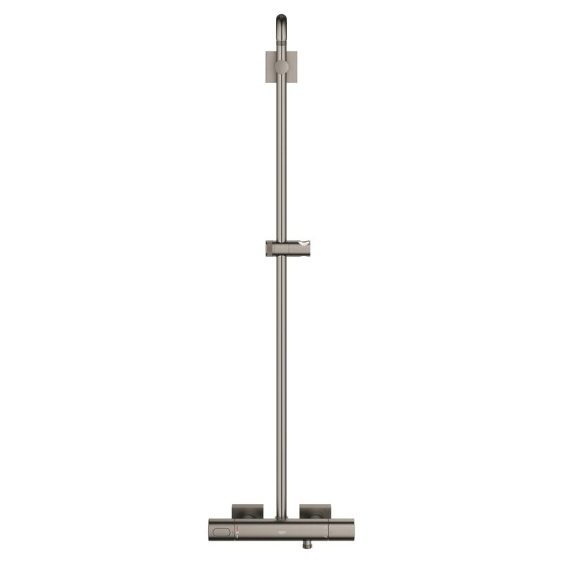 Casa si Gradina - Sanitare - Cazi si cabine de dus - Coloane si seturi de dus - Sistem de dus Grohe 26837AL0, SmartActive Cube 310, aparent, 310 mm, termostat, 1 functie, mat, grafit - Infinity.ro