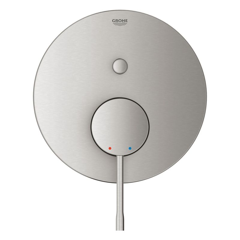 Casa si Gradina - Sanitare - Cazi si cabine de dus - Coloane si seturi de dus - Unitate comanda Grohe 24058DC1, Essence, 2 iesiri, necesita valva, mat, otel satinat - Infinity.ro