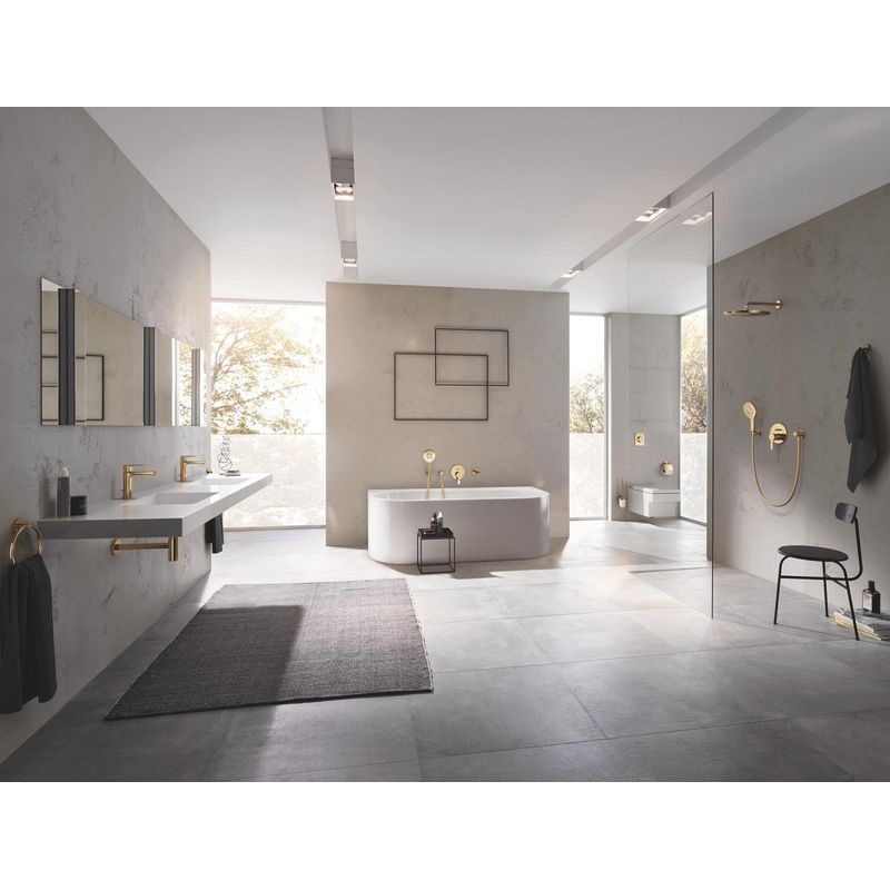 Casa si Gradina - Sanitare - Cazi si cabine de dus - Coloane si seturi de dus - Unitate comanda Grohe 24064GL1, Lineare, 2 iesiri, diverter, necesita valva, lucios, auriu - Infinity.ro