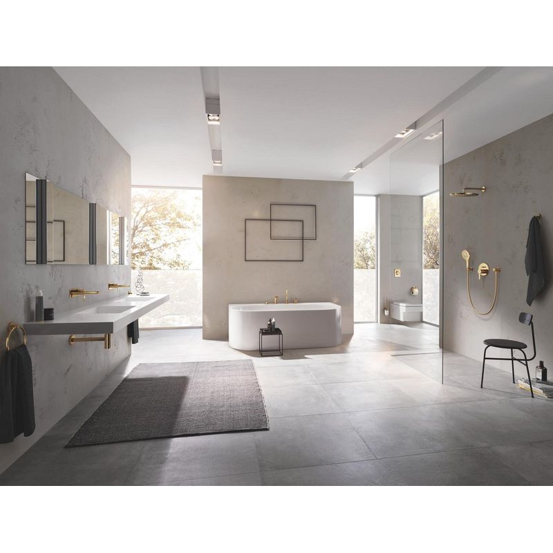 Casa si Gradina - Sanitare - Cazi si cabine de dus - Coloane si seturi de dus - Unitate comanda Grohe 24064GL1, Lineare, 2 iesiri, diverter, necesita valva, lucios, auriu - Infinity.ro