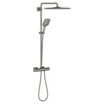 Casa si Gradina - Sanitare - Cazi si cabine de dus - Coloane si seturi de dus - Sistem de dus Grohe 26837AL0, SmartActive Cube 310, aparent, 310 mm, termostat, 1 functie, mat, grafit - Infinity.ro