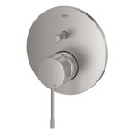 Casa si Gradina - Sanitare - Cazi si cabine de dus - Coloane si seturi de dus - Unitate comanda Grohe 24058DC1, Essence, 2 iesiri, necesita valva, mat, otel satinat - Infinity.ro