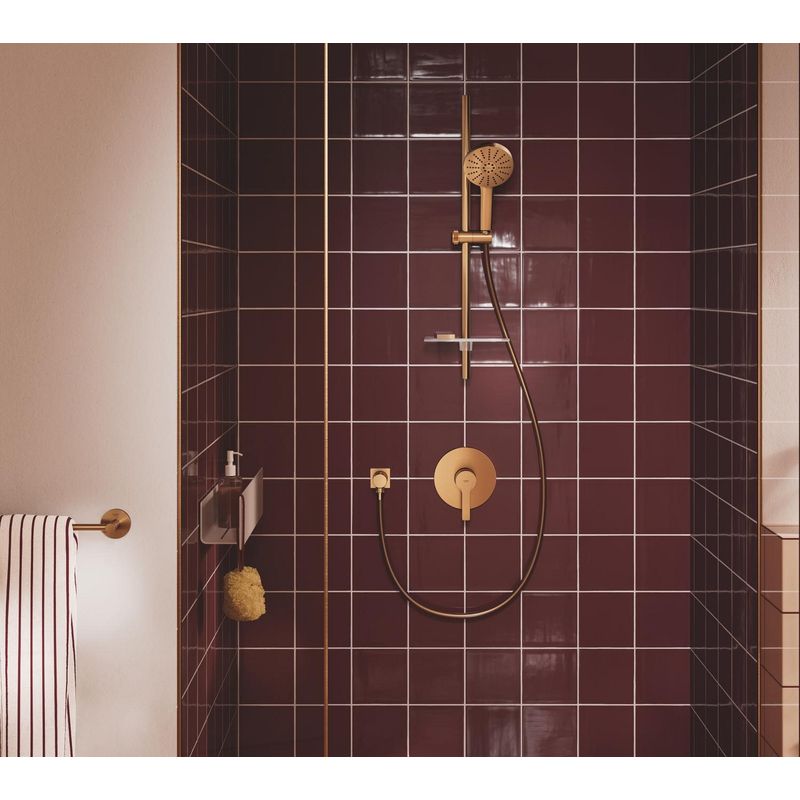 Casa si Gradina - Sanitare - Cazi si cabine de dus - Coloane si seturi de dus - Unitate comanda Grohe 24063DL1, Lineare, 1 functie, necesita valva, mat, cupru - Infinity.ro
