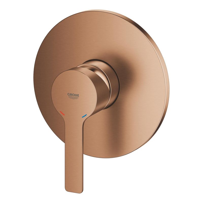Casa si Gradina - Sanitare - Cazi si cabine de dus - Coloane si seturi de dus - Unitate comanda Grohe 24063DL1, Lineare, 1 functie, necesita valva, mat, cupru - Infinity.ro
