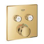 Casa si Gradina - Sanitare - Cazi si cabine de dus - Coloane si seturi de dus - Unitate comanda Grohe 29124GL0, SmartControl, termostat, 2 iesiri, necesita valva, lucios, auriu - Infinity.ro