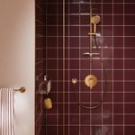 Casa si Gradina - Sanitare - Cazi si cabine de dus - Coloane si seturi de dus - Unitate comanda Grohe 24063DL1, Lineare, 1 functie, necesita valva, mat, cupru - Infinity.ro