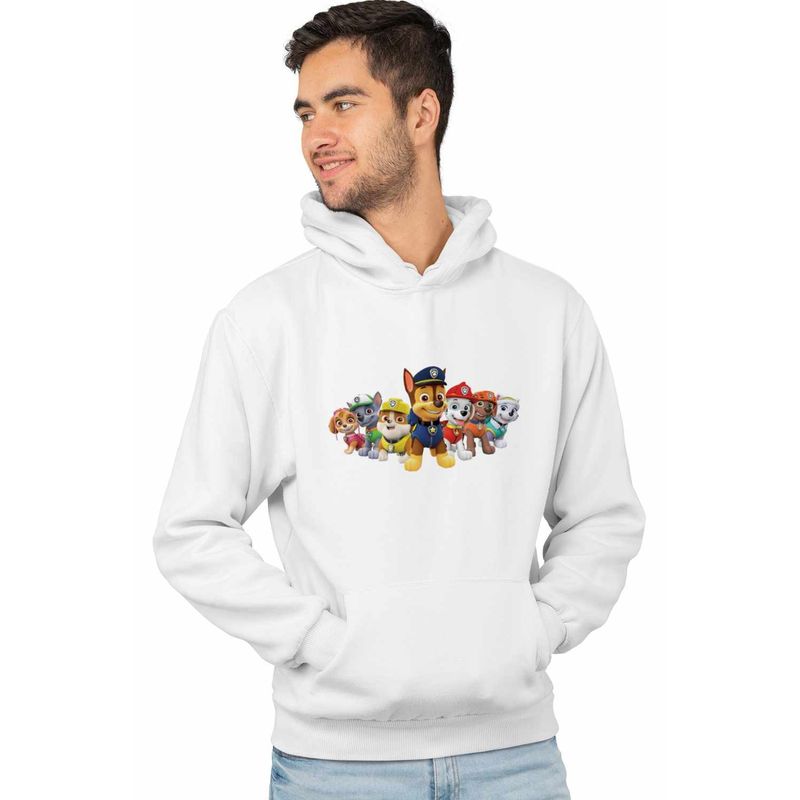 Fashion, accesorii si bijuterii - Barbati - Imbracaminte - Hanorace barbati - Hanorac Barbati Paw Patrol Dream Team Patrula Catelusilor, alb, marime M - Infinity.ro