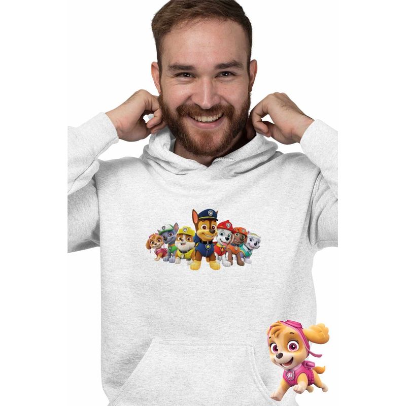 Fashion, accesorii si bijuterii - Barbati - Imbracaminte - Hanorace barbati - Hanorac Barbati Paw Patrol Dream Team Patrula Catelusilor, alb, marime M - Infinity.ro
