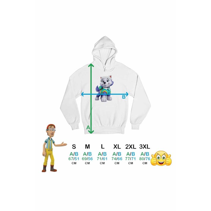 Fashion, accesorii si bijuterii - Barbati - Imbracaminte - Hanorace barbati - Hanorac Barbati Paw Patrol Everest Patrula Catelusilor Pompier, alb, marime 2XL - Infinity.ro
