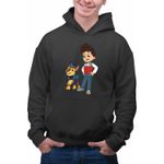 Fashion, accesorii si bijuterii - Barbati - Imbracaminte - Hanorace barbati - Hanorac Barbati Paw Patrol Ryder Chase Patrula Catelusilor, negru, marime XL - Infinity.ro