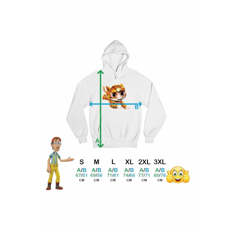 Fashion, accesorii si bijuterii - Barbati - Imbracaminte - Hanorace barbati - Hanorac Barbati Paw Patrol Cat Pack Wild Patrula Catelusilor, alb, marime 2XL - Infinity.ro