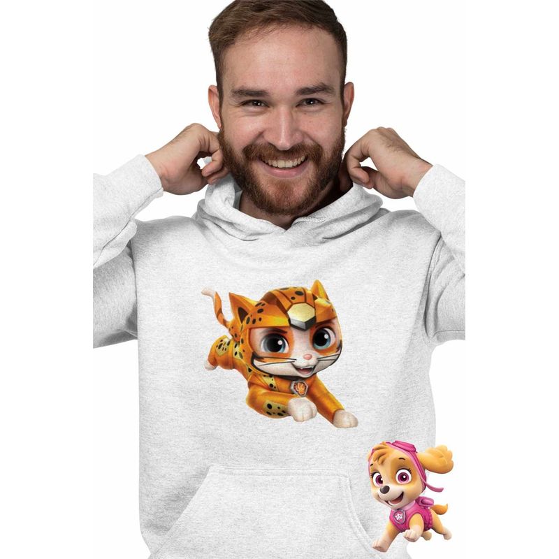 Fashion, accesorii si bijuterii - Barbati - Imbracaminte - Hanorace barbati - Hanorac Barbati Paw Patrol Cat Pack Wild Patrula Catelusilor, alb, marime 2XL - Infinity.ro