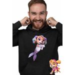 Fashion, accesorii si bijuterii - Barbati - Imbracaminte - Hanorace barbati - Hanorac Barbati Paw Patrol Merpups Coral Patrula Catelusilor Catei Sirena, negru, marime XL - Infinity.ro