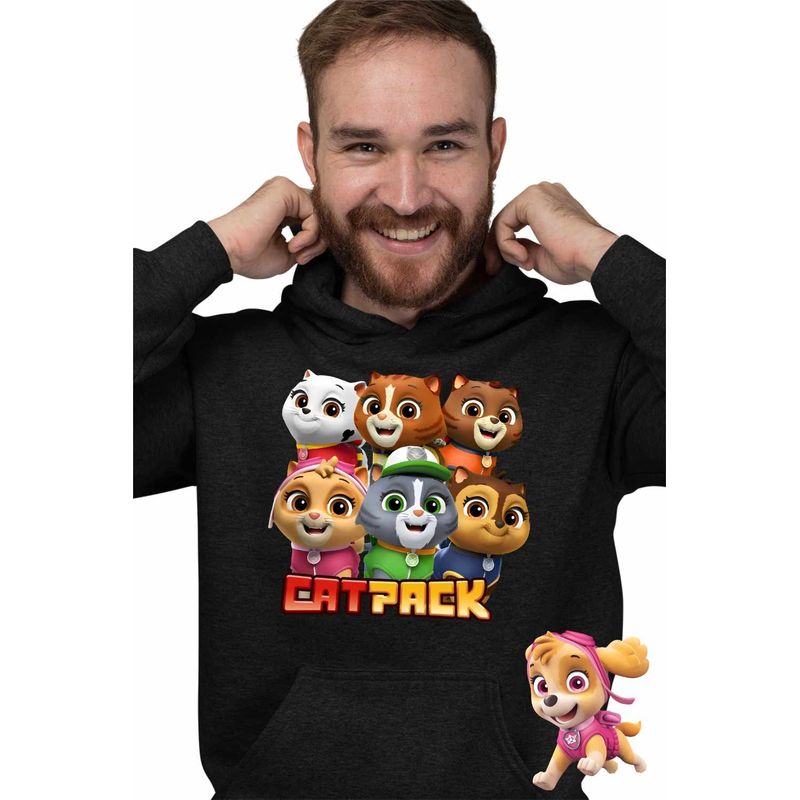 Fashion, accesorii si bijuterii - Barbati - Imbracaminte - Hanorace barbati - Hanorac Barbati Paw Patrol Cat Pack Patrula Catelusilor, negru, marime 3XL - Infinity.ro