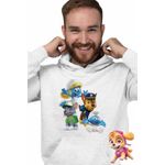 Fashion, accesorii si bijuterii - Barbati - Imbracaminte - Hanorace barbati - Hanorac Barbati Paw Patrol Strumfii Strumfita Baby Stumf, alb, marime L - Infinity.ro