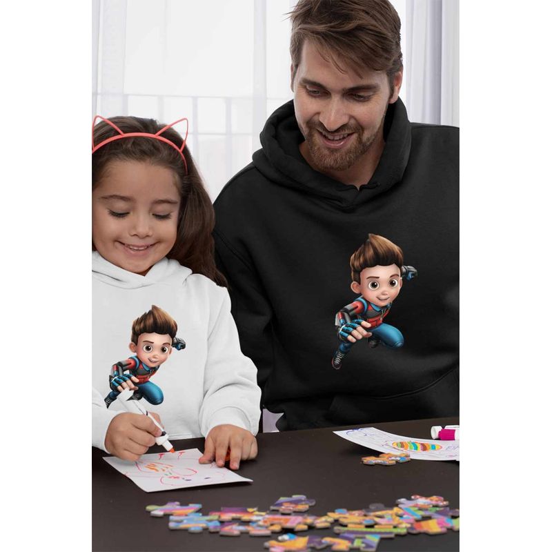 Fashion, accesorii si bijuterii - Barbati - Imbracaminte - Hanorace barbati - Hanorac Barbati Paw Patrol Ryder Patrula Catelusilor Politist, negru, marime 3XL - Infinity.ro