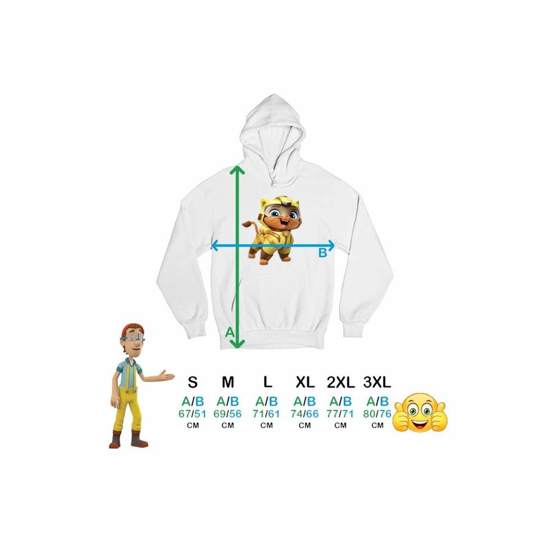 Fashion, accesorii si bijuterii - Barbati - Imbracaminte - Hanorace barbati - Hanorac Barbati Paw Patrol Cat Pack Leo Patrula Catelusilor, alb, marime 2XL - Infinity.ro
