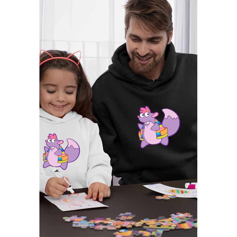 Fashion, accesorii si bijuterii - Barbati - Imbracaminte - Hanorace barbati - Hanorac Barbati Dora Exploratoarea Tico Prieten, negru, marime M - Infinity.ro