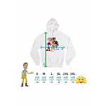 Fashion, accesorii si bijuterii - Barbati - Imbracaminte - Hanorace barbati - Hanorac Barbati Paw Patrol Bluey Blue Bingo Papa Strumf Sirena Coral, alb, marime M - Infinity.ro