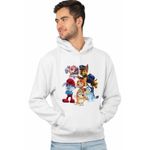 Fashion, accesorii si bijuterii - Barbati - Imbracaminte - Hanorace barbati - Hanorac Barbati Paw Patrol Bluey Blue Bingo Papa Strumf Sirena Coral, alb, marime M - Infinity.ro