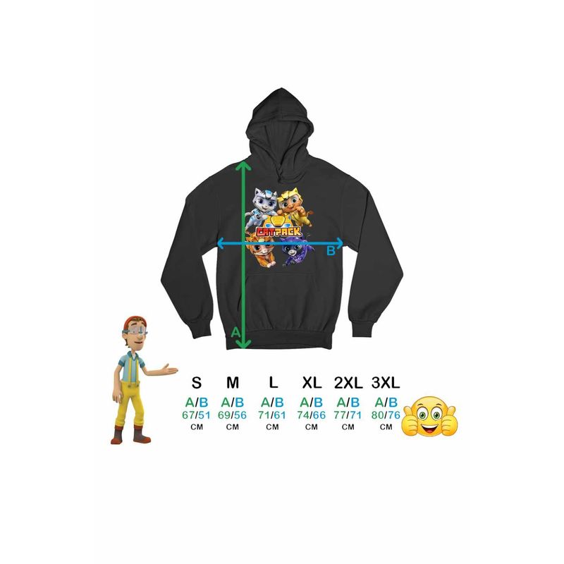 Fashion, accesorii si bijuterii - Barbati - Imbracaminte - Hanorace barbati - Hanorac Barbati Paw Patrol Cat Pack Actiune Patrula Catelusilor, negru, marime XL - Infinity.ro