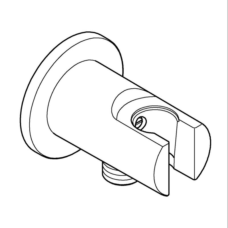 Casa si Gradina - Sanitare - Cazi si cabine de dus - Coloane si seturi de dus - Cot iesire dus Grohe 28679001, 85 mm, 70 mm, 1/2 diametru filet iesire, 1/2 diametru filet alimentare, Crom - Infinity.ro