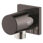 Casa si Gradina - Sanitare - Cazi si cabine de dus - Coloane si seturi de dus - Cot iesire dus Grohe 27076A00, Rainshower Cube, 1/2'' x 1/2'', lucios, grafit - Infinity.ro