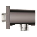 Casa si Gradina - Sanitare - Cazi si cabine de dus - Coloane si seturi de dus - Cot iesire dus Grohe 27076A00, Rainshower Cube, 1/2'' x 1/2'', lucios, grafit - Infinity.ro